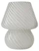 Relaxdays Tafel lamp, paddenstoelvorm, wit-transparant Productafbeelding-voorbeeld 1