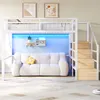 Palandy Flieks 140 x 200 cm s LED osvětlením, kovová Náhled obrázku produktu 3