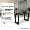 Mucola Tischgestell 2er Set Tischkufen Stahl Produktbild-Vorschau 2