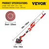 Ponceuse excentrique VEVOR 225 mm, outil de ponçage 710W, Voir les images du produit 7