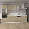 vidaXL Szafka z szufladami dąb sonoma 80x46x81,5 cm płyta Podgląd zdjęcia produktu 2