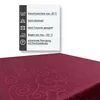 Tischdecke 110x110 cm Bordeaux Damast Ornamente eckig Produktbild-Vorschau 4