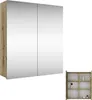 A mirrored cabinet and a small open shelf unit. Produktbild-Vorschau