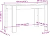 vidaXL Esstisch Räuchereiche 120x60x76 cm Holzwerkstoff Produktbild-Vorschau 7