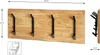 HAKU Wandgarderobe akazie, schwarz - Massivholz, Metall, Produktbild-Vorschau 2