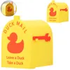 2 Stück Magnetischer Mini Enten Briefkasten Deko Kunststoff Produktbild-Vorschau 1