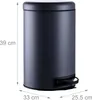 Relaxdays Mülleimer, 12 Liter, entnehmbarer Produktbild-Vorschau 4