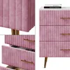 Komoda Vicco Velia Różowy 70 x 78.5 cm z 3 szufladami, Podgląd zdjęcia produktu 6
