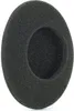 A black foam ear pad for headphones, shown from a slightly angled top-down view against a white background. Voir les images du produit