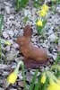 Schwere Garten Deko Tierfigur aus Rost Metall, 18 cm hoch, Produktbild-Vorschau 3