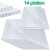 Peviasot, panneaux alvéolaires en polycarbonate de 14x, Voir les images du produit 1