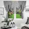 Fertiggardine Set mit Filz Panel Grau Stretch 145x160cm Produktbild-Vorschau 2