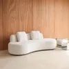 sweeek - Organisches Sofa, 3-Sitzer mit Bouclé-Bezug - Produktbild-Vorschau 6
