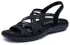 Skechers sandalo da donna Reggae Slim Simply Stretch Nero Anteprima dell’immagine prodotto 12