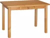 A wooden table with a single drawer and a wooden knob. Anteprima dell’immagine prodotto