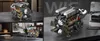 A collage of images showing a detailed model of a W16 engine. Voir les images du produit