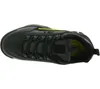 Top-down view of a black sneaker with yellow accents. Produktbild-Vorschau