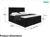 MEBLINI Boxspringbett mit Bettkasten - Gepolstert Produktbild-Vorschau 7
