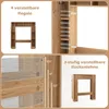 GOPLUS Toilettenregal Toiletteschrank mit doppelter Tür, 2 Produktbild-Vorschau 3