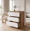 Commode moderne à 3 tiroirs | Meuble d'appoint blanc | Voir les images du produit 8