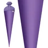 Bastel-Schultüte groß lila - 70 cm rund - extra stabil Produktbild-Vorschau 3