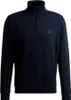 Hugo Boss Pullover Stehkragen dunkelblau einfarbig Produktbild-Vorschau 12