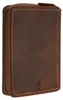 GREENBURRY portafoglio Vintage Zip Around Wallet Brown Anteprima dell’immagine prodotto 3
