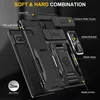 A black phone case with various features highlighted with text labels. Anteprima dell’immagine prodotto