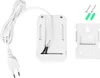 A white gas and carbon monoxide detector with its mounting bracket, power cord, and screws on a white background. Podgląd zdjęcia produktu