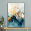 MuchoWow© Leinwand Bilder 60x90 cm - Design: Abstrakt Gold Produktbild-Vorschau 4
