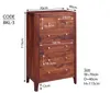 MASSIVMOEBEL24 Kommode Sheesham 70x40x115 walnuss geölt Produktbild-Vorschau 5