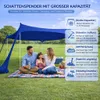 Ikodm Plážový přístřešek, sluneční plachta, plážový stan Náhled obrázku produktu 4