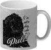 I'm not a dog I am a Puli! Glitzer-Kaffeebecher in schwarz Produktbild-Vorschau 1