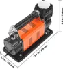 Przenośna pompka do opon VEVOR 12 V, 7,06 CFM, 150 PSI z Podgląd zdjęcia produktu 8
