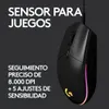 Logitech G203 LIGHTSYNC Gaming Maus schwarz 8000 DPI RGB 6 Produktbild-Vorschau 23