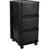 EDA 010285 NO EDA STONE Cassettiera, 3 cassetti, PP, nero Anteprima dell’immagine prodotto 1