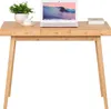 Bureau avec 3 tiroirs en bambou Table de travail pour le Voir les images du produit 3