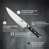 Zelite Couteau Cuisine, Couteau de Chef en Acier Voir les images du produit 2
