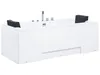 BELIANI Whirlpool-Badewanne Weiß 170 x 75 cm mit Produktbild-Vorschau 7