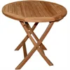 Teako Design Klapptisch Salerno Teakholz Massiv Rund 120cm Produktbild-Vorschau 6