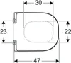 GEBERIT WC-Sitz Renova Comfort Square weiß 572830000 Produktbild-Vorschau 6