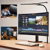 LED Schreibtischlampe,80cm Doppelkopf klemmbar Dimmbar für Produktbild-Vorschau 9