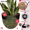 KOTARBAU® Blumenkübel Höhe 31 cm ⌀ 37 cm Blumentopf Grün Produktbild-Vorschau 3