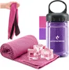 com-four® 2x Kühlhandtuch in Flasche - Cooling Towel Produktbild-Vorschau 1