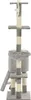 vidaXL Arbre à chat Sisal 138 cm Gris Impression pattes Voir les images du produit 13