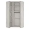 Jugend Eckkleiderschrank weißeiche 2-türig 96x96cm Produktbild-Vorschau 3