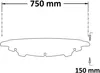 ISOTTA Dunkelrauch Niedrigscheibe 150x750x4mm für Harley Produktbild-Vorschau 3