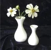 Vase Solo Flaschenform Porzellan 13cm Ø6cm weiß Produktbild-Vorschau 2
