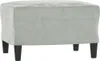 vidaXL Fußhocker Hellgrau 60x50x41 cm Samt Produktbild-Vorschau 1