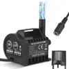 A black brushless DC water pump with water spraying from the outlet, shown on a white background. A power connector and a filter accessory are also visible. Produktbild-Vorschau